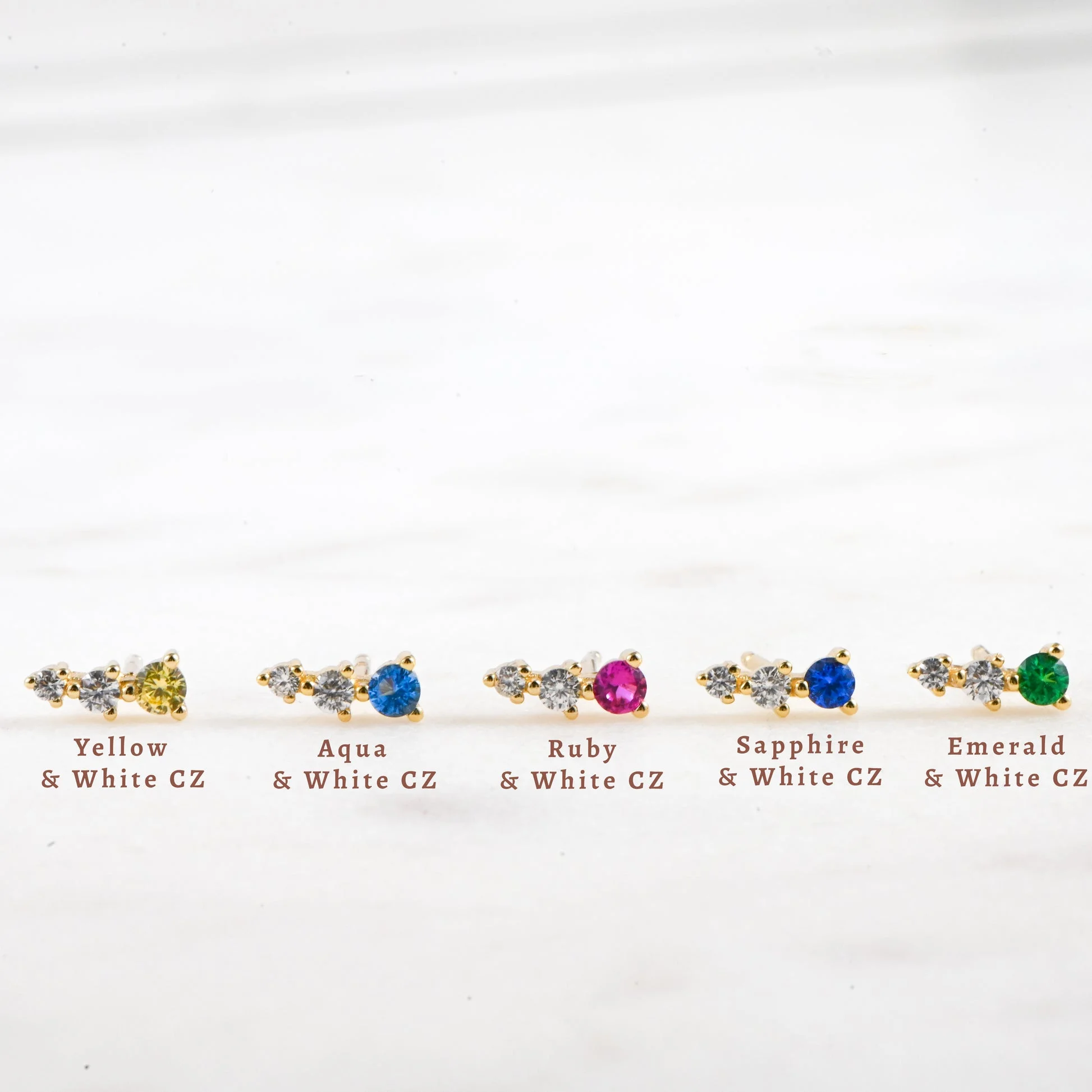 925 Silver Diamond Ear Climber Studs - Image 5