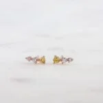 925 Silver Diamond Ear Climber Studs - Image 7