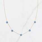 Aqua Flower Necklace