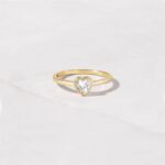 Bezel Heart Ring