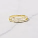 CZ Double Band Ring