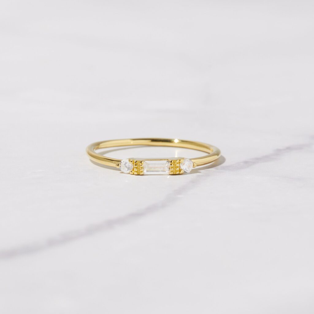 Dainty Baguette Ring