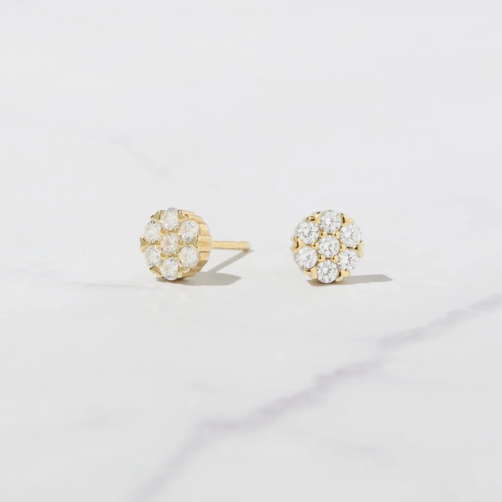 Diamond Cluster Studs