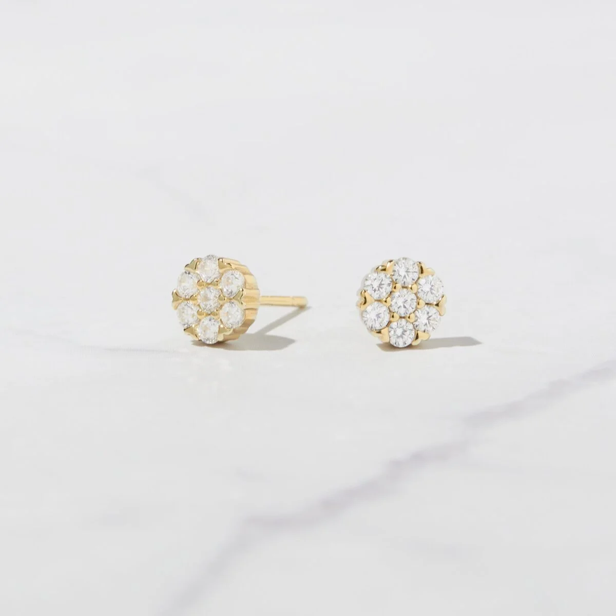 Diamond Cluster Studs