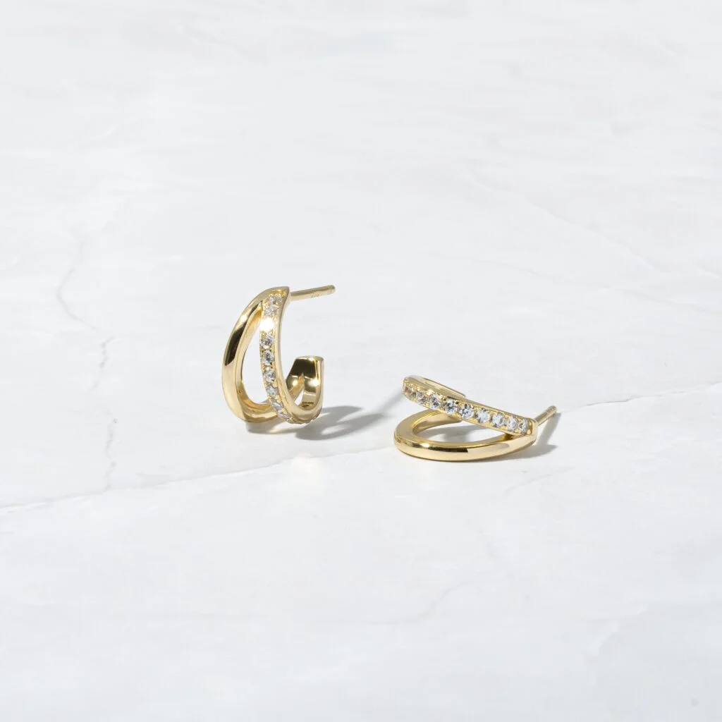 Double Diamond Hoops