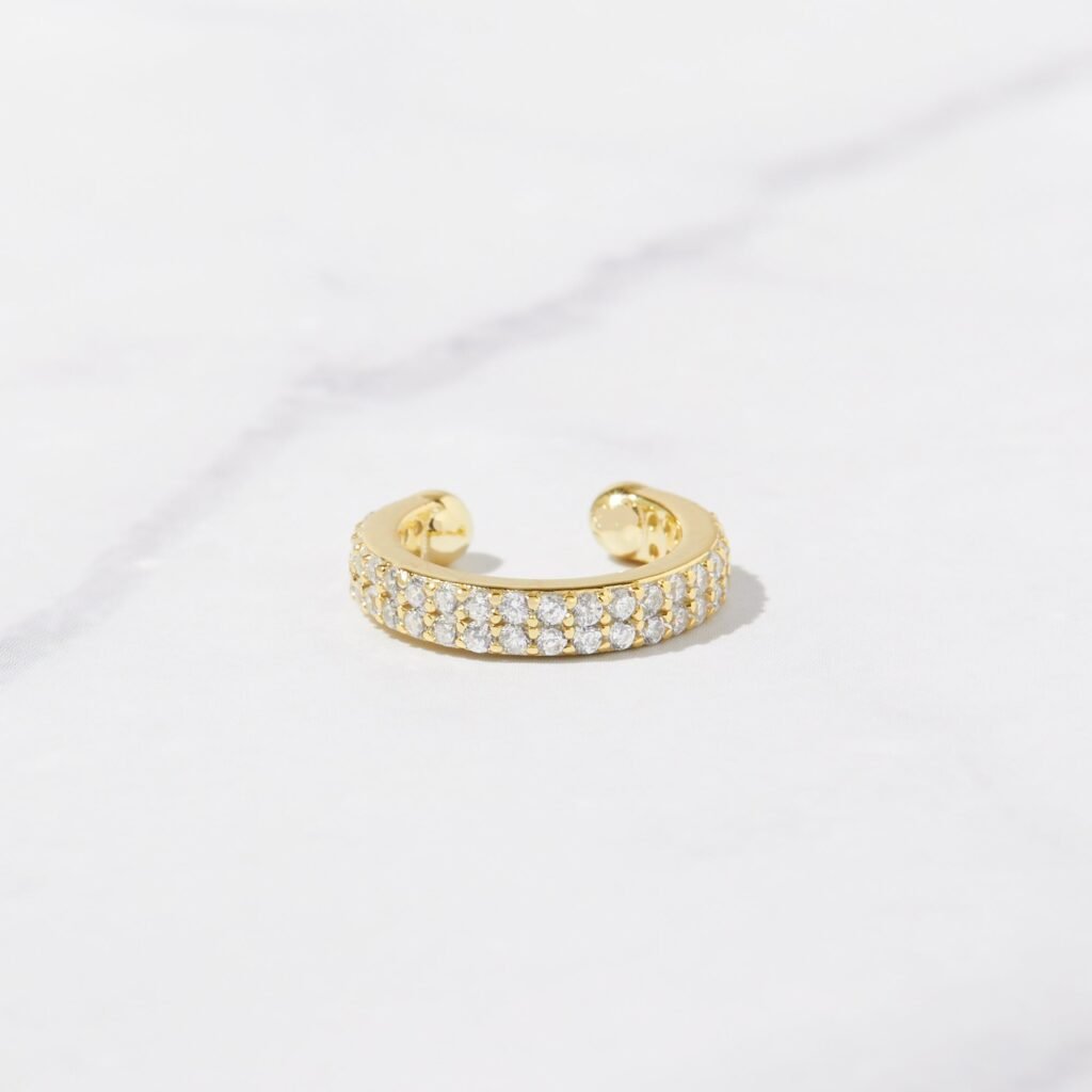 Double Row CZ Ear Cuff