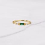 Emerald Baguette Ring