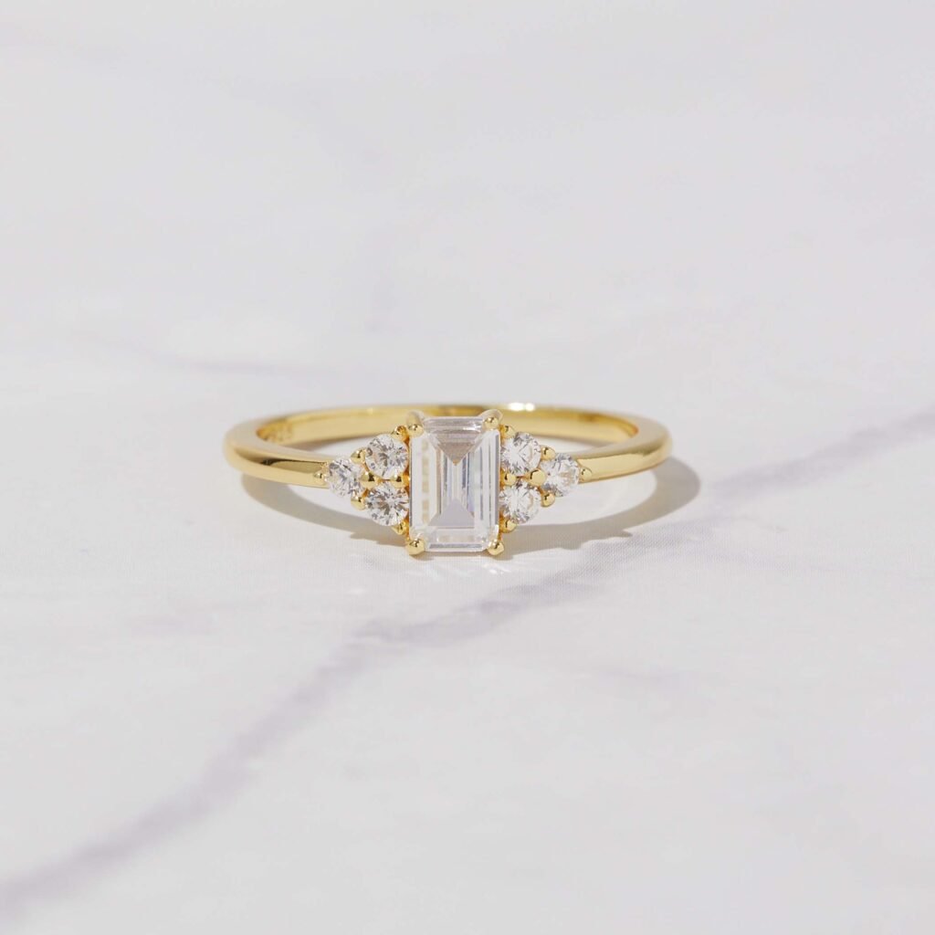 Emerald Cut Stacking Ring