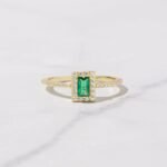 Emerald CZ Ring