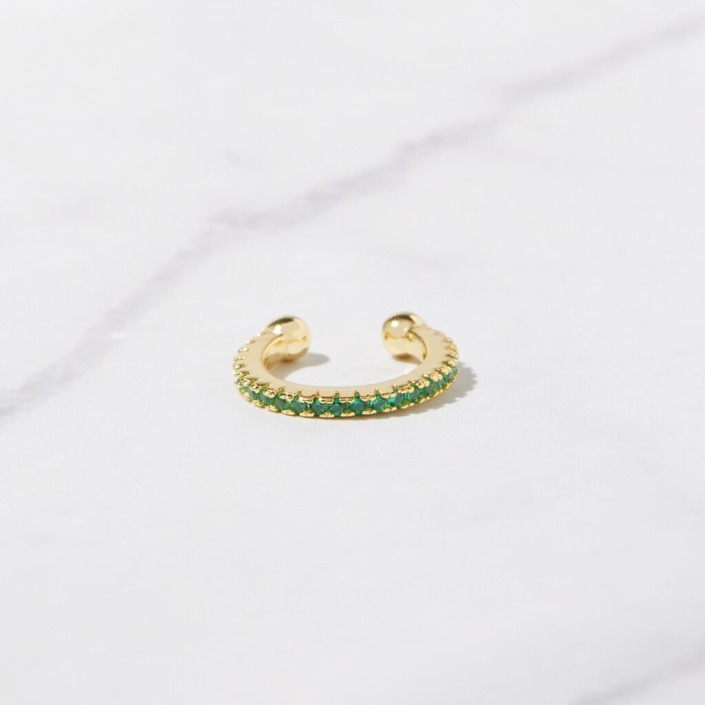 Emerald Ear Cuff
