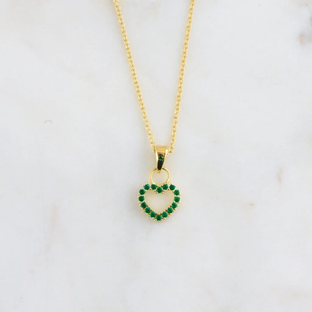 Emerald Heart Necklace