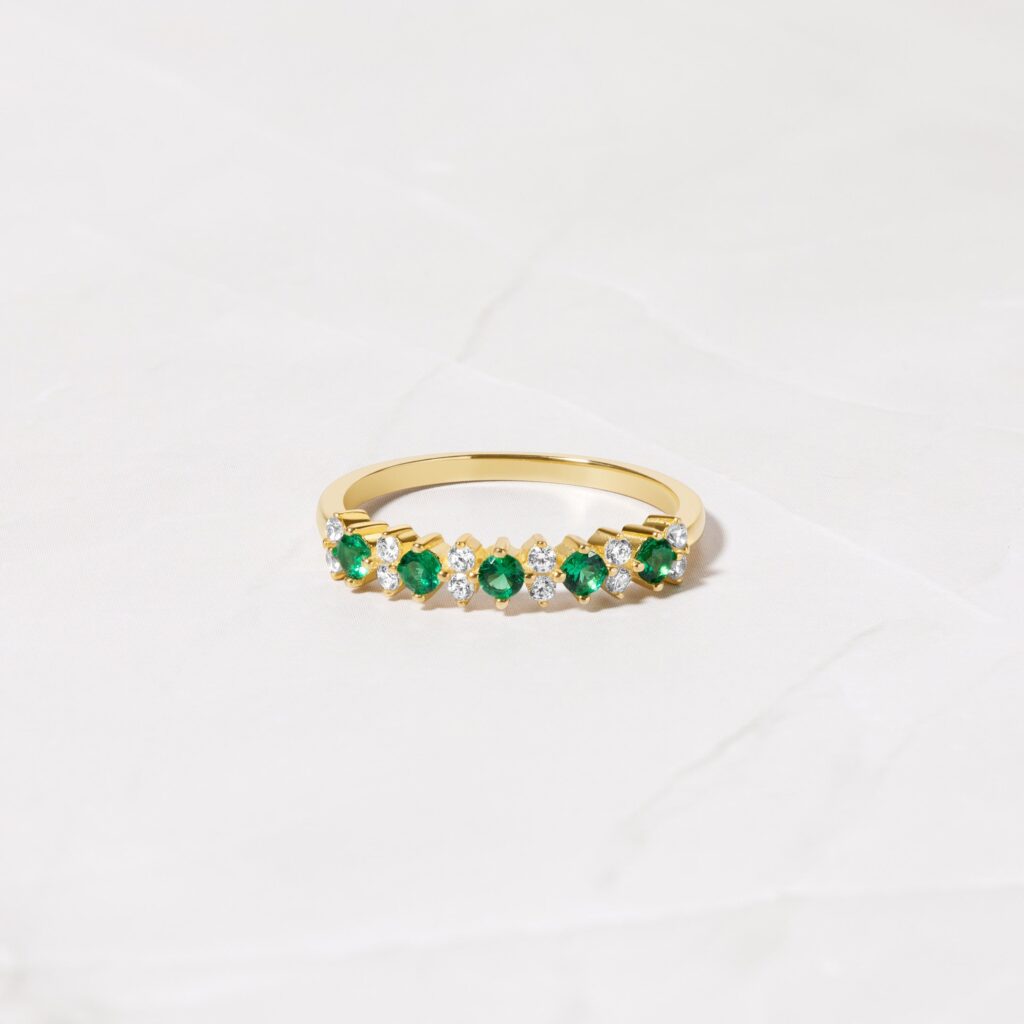 Emerald Stacking Ring