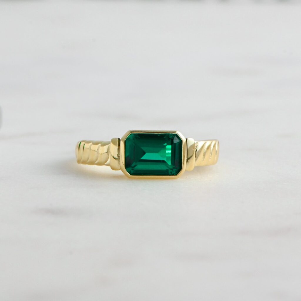 Emerald Statement Ring