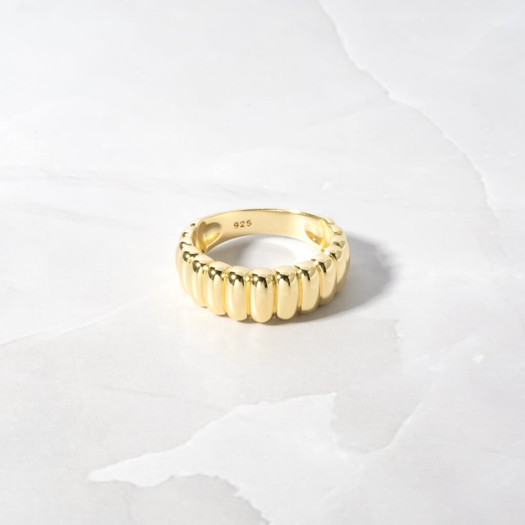 Fluted Statement Ring