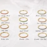 Gold Eternity Birthstone Rings