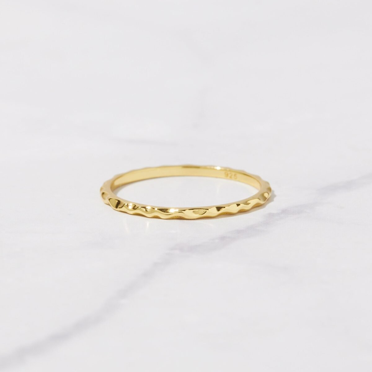 Hammered Stacking Ring