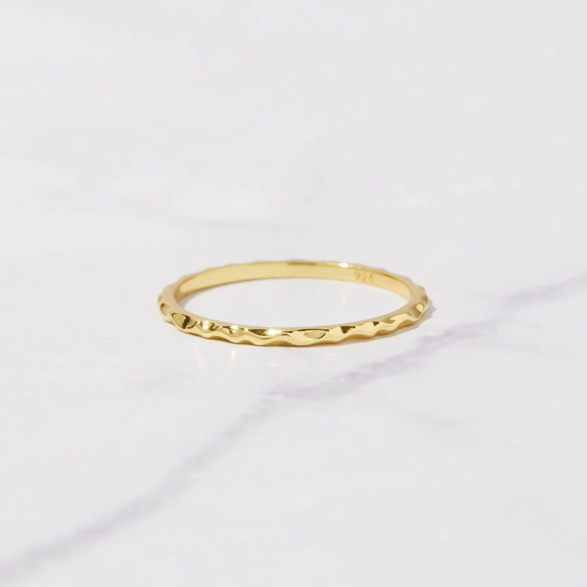 Hammered Stacking Ring