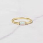 Opal Baguette Ring