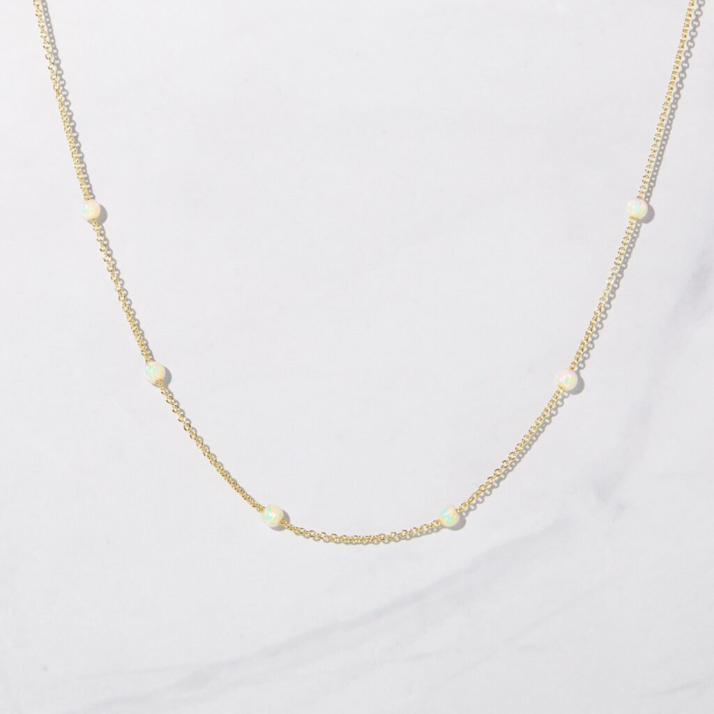 Opal Beaded Necklace