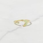 Opal Moon Ring