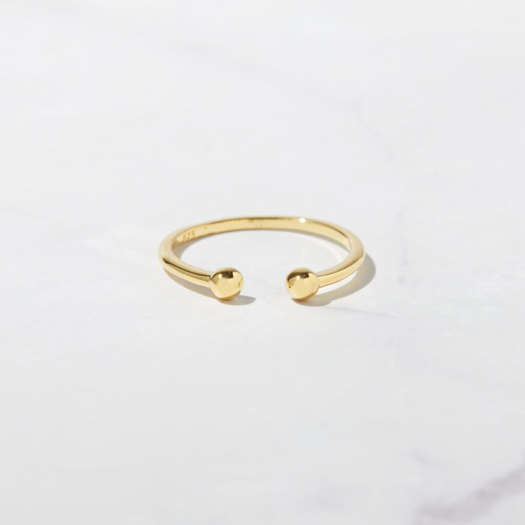 Open Ball Cuff Ring