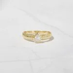 Pear Statement Ring
