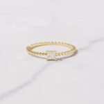 Princess Cut w Spiral Band