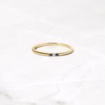 Sapphire 3 Stone Diamond Ring