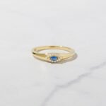 Sapphire Evil Eye Ring