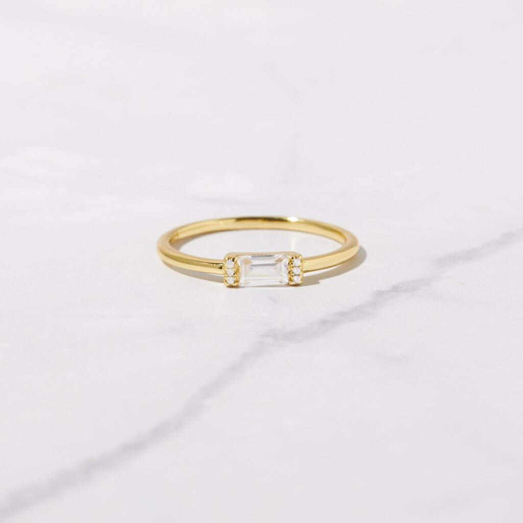 Simple Baguette Ring