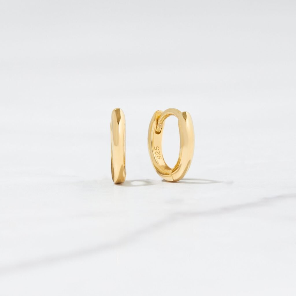 Simple Huggie Hoops