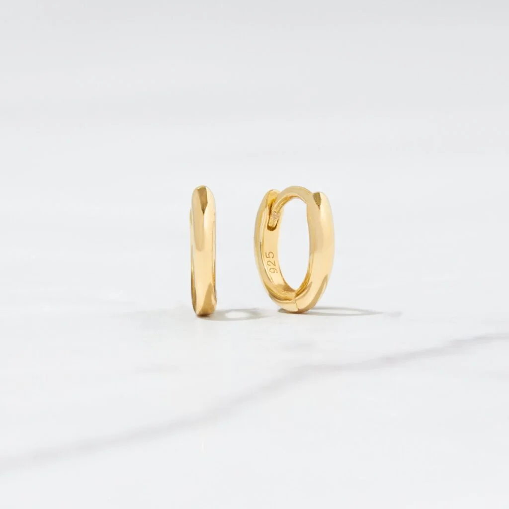 Simple Huggie Hoops