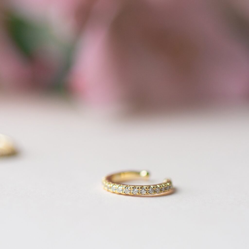 Single CZ Ear Cuff