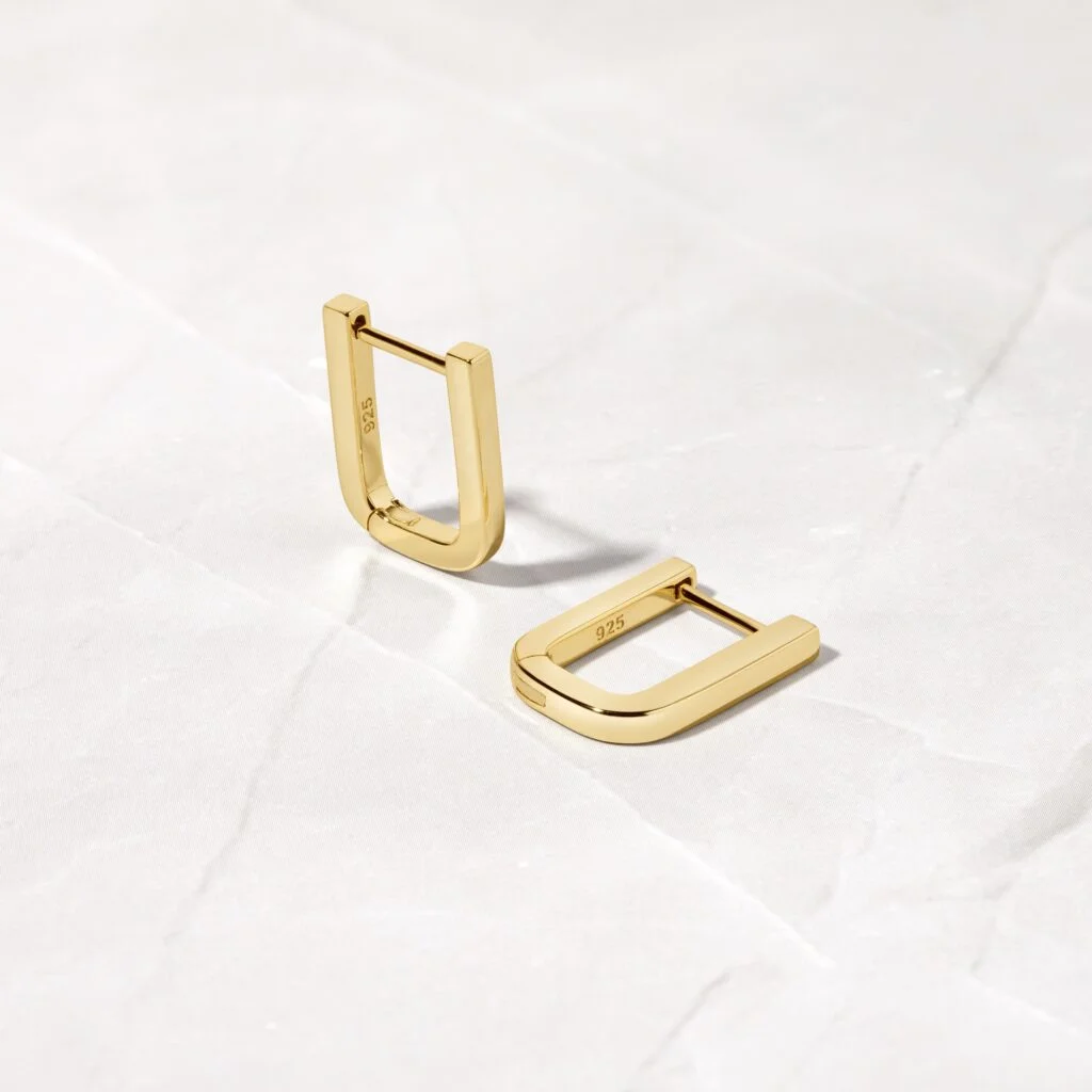 Single Square Hoop Earrings