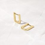 Single Square Hoop Earrings
