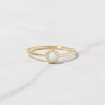 Solitaire Opal Ring