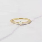 Solitaire Opal Ring