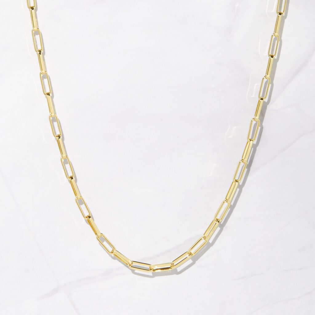 Square Paperclip Necklace