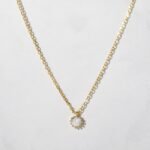 Tiny Bezel Pendant Necklace