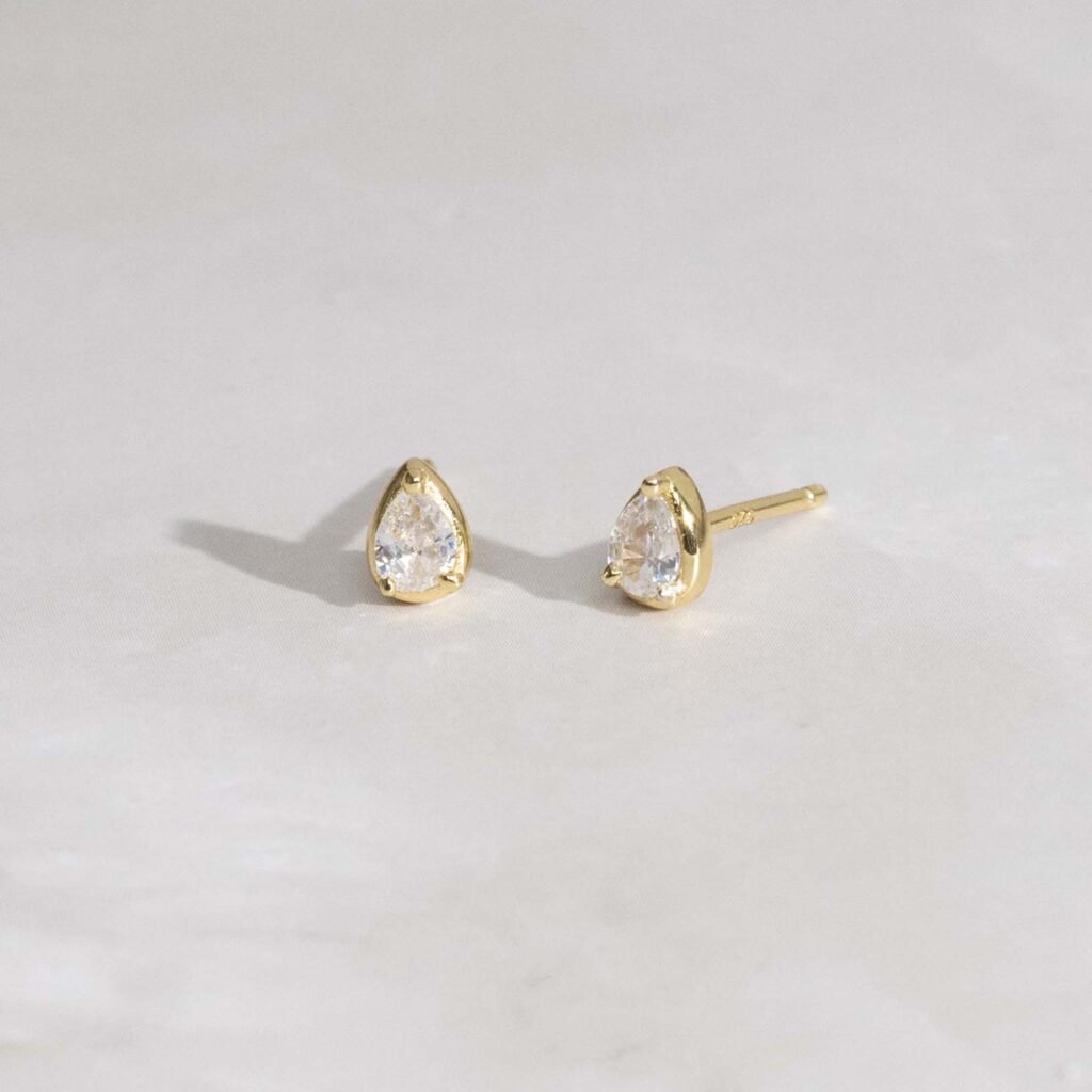 Tiny Pear Studs