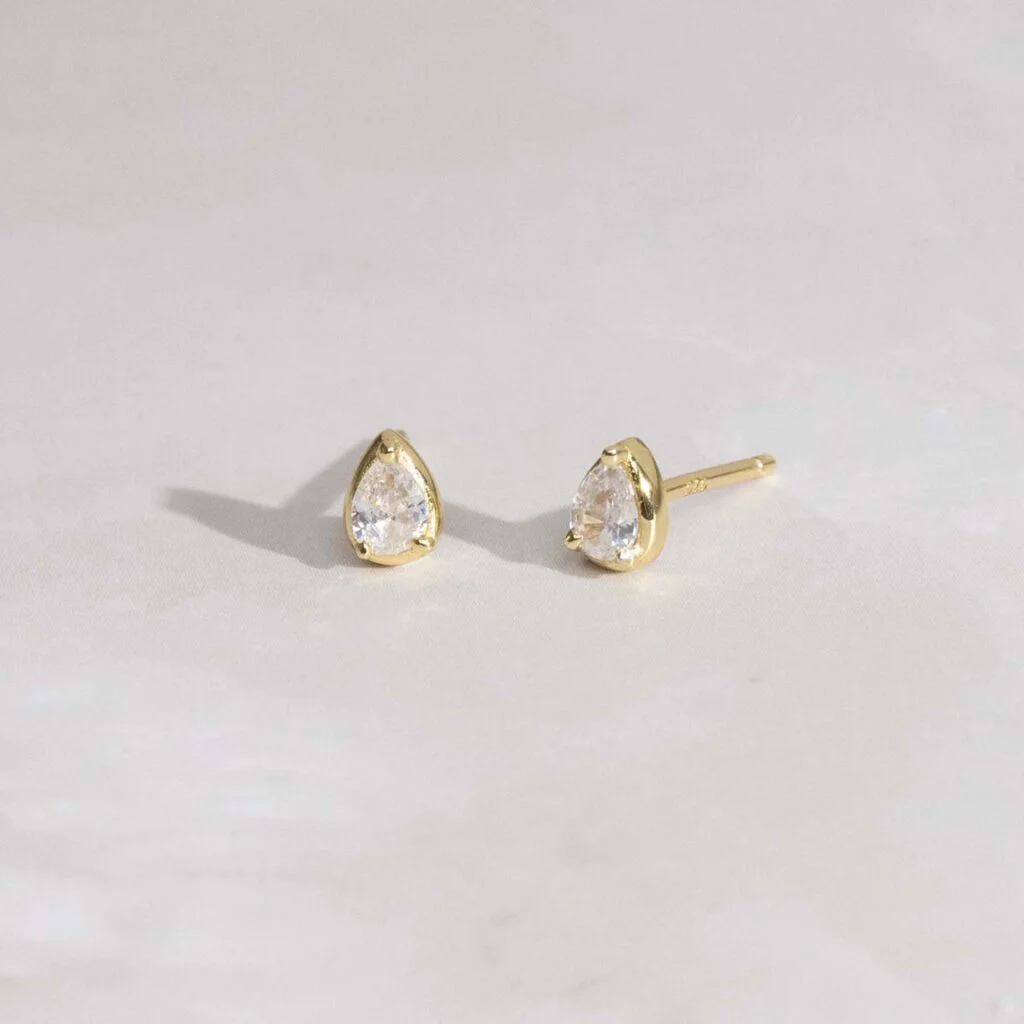 Tiny Pear Studs
