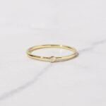 Tiny Solitaire Stacking Ring