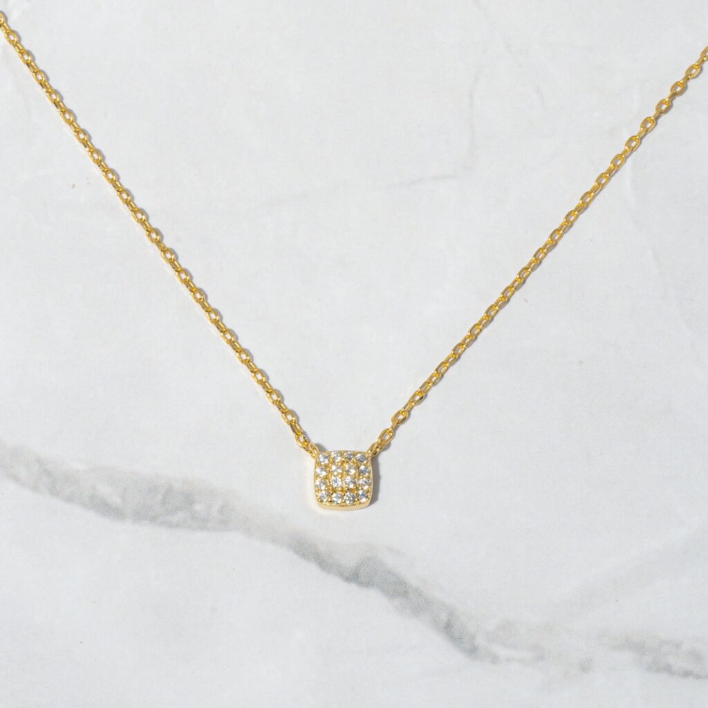 Tiny Square Necklace