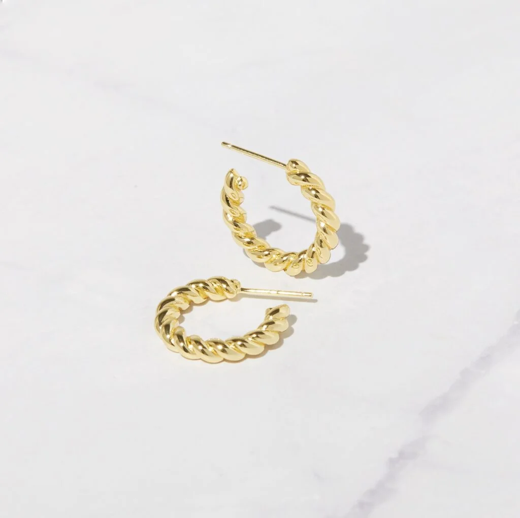 Twisted Hoop Earrings